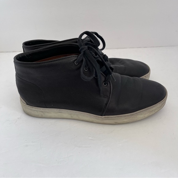 Rag & Bone Men’s 9 Euro 42 Black Leather Kent Sneakers - Picture 10 of 12